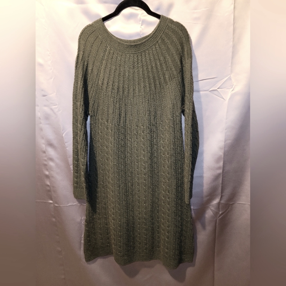 Winter Sale Soft Surroundings Gray Long Sleeve Sweater Dress. Size S